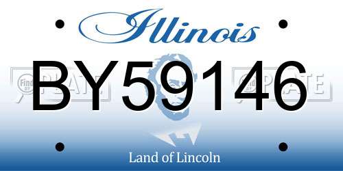 BY59146 Illinois License Plate