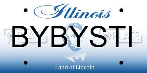BYBYSTI Illinois License Plate