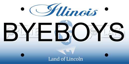 BYEBOYS Illinois License Plate
