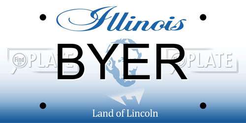 BYER Illinois License Plate
