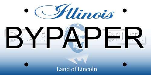 BYPAPER Illinois License Plate