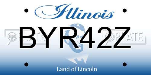 BYR42Z Illinois License Plate