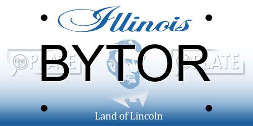 BYTOR Illinois License Plate