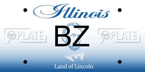 BZ Illinois License Plate