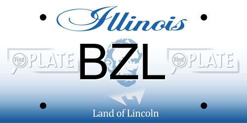 BZL Illinois License Plate
