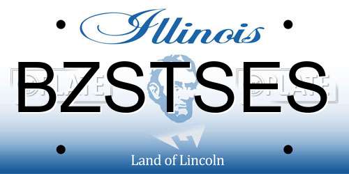 BZSTSES Illinois License Plate