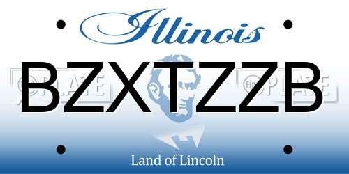 BZXTZZB Illinois License Plate