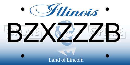 BZXZZZB Illinois License Plate