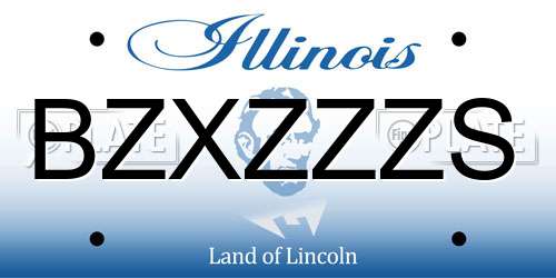 BZXZZZS Illinois License Plate