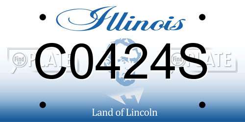 C0424S Illinois License Plate