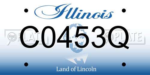 C0453Q Illinois License Plate