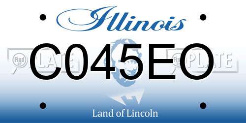 C045EO Illinois License Plate