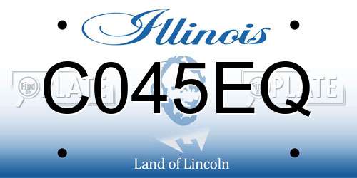 C045EQ Illinois License Plate
