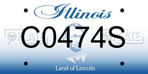 C0474S Illinois License Plate