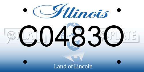C0483O Illinois License Plate