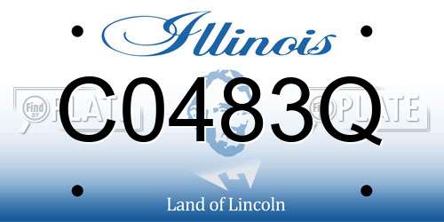 C0483Q Illinois License Plate