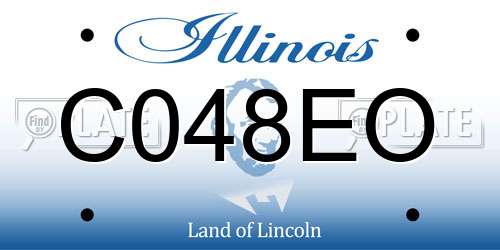 C048EO Illinois License Plate