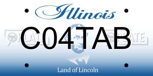 C04TAB Illinois License Plate