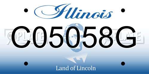 C05058G Illinois License Plate