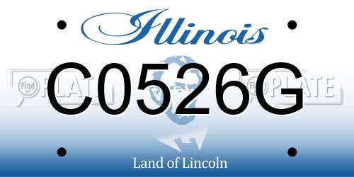 C0526G Illinois License Plate