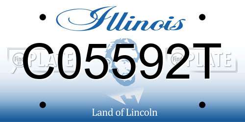 C05592T Illinois License Plate