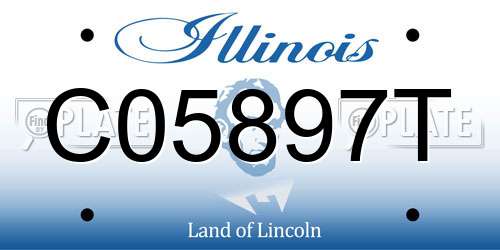 C05897T Illinois License Plate