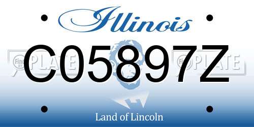 C05897Z Illinois License Plate
