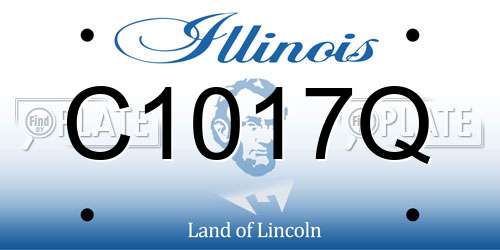 C1017Q Illinois License Plate