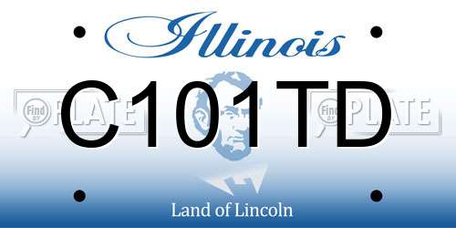 C101TD Illinois License Plate