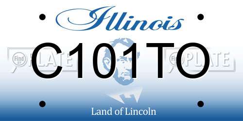 C101TO Illinois License Plate