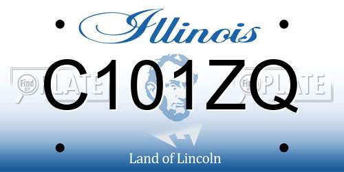 C101ZQ Illinois License Plate