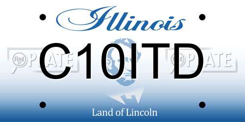 C10ITD Illinois License Plate