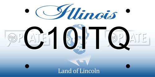 C10ITQ Illinois License Plate