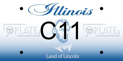 C11 Illinois License Plate