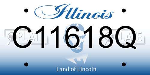 C11618Q Illinois License Plate