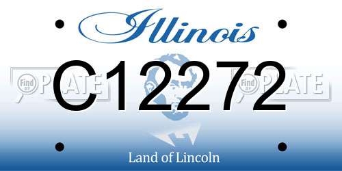C12272 Illinois License Plate