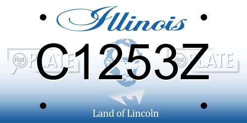 C1253Z Illinois License Plate
