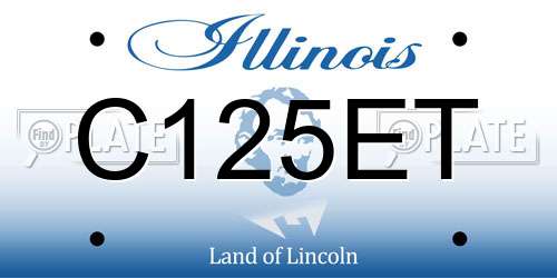 C125ET Illinois License Plate