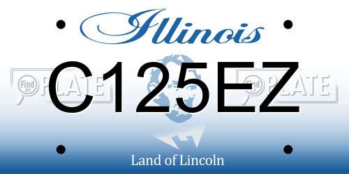C125EZ Illinois License Plate