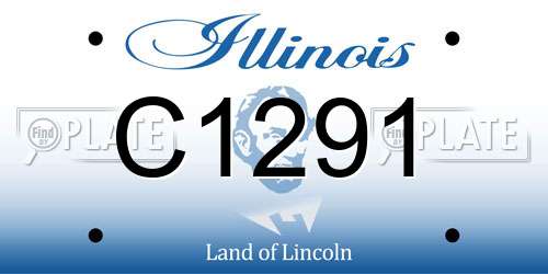 C1291 Illinois License Plate