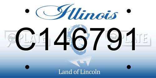 C146791 Illinois License Plate
