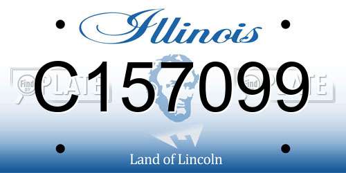 C157099 Illinois License Plate