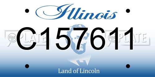 C157611 Illinois License Plate