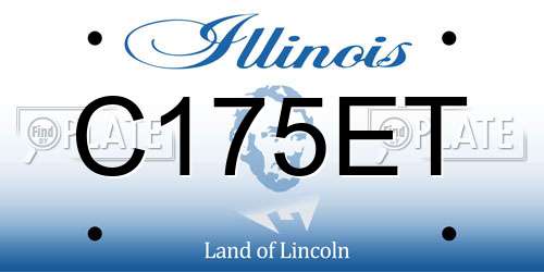 C175ET Illinois License Plate