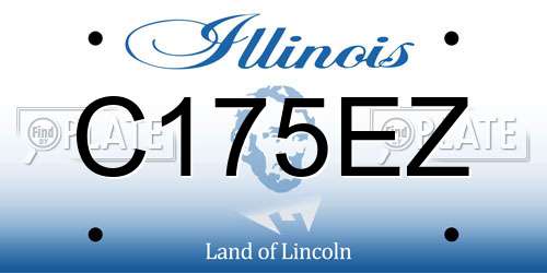 C175EZ Illinois License Plate