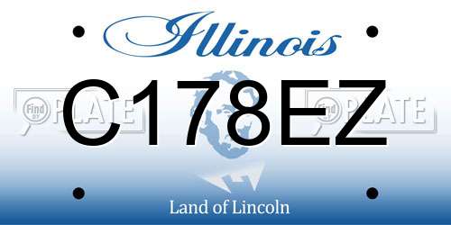 C178EZ Illinois License Plate