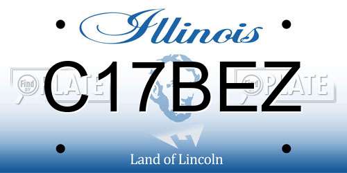 C17BEZ Illinois License Plate