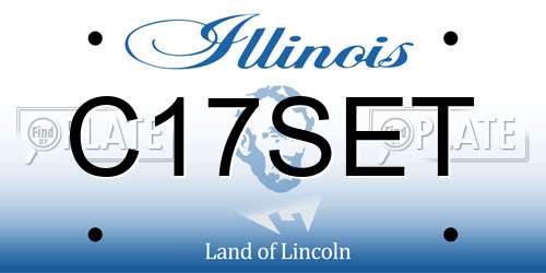 C17SET Illinois License Plate