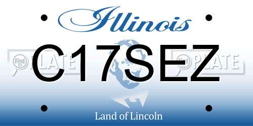 C17SEZ Illinois License Plate
