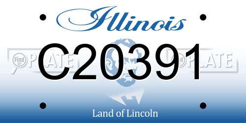 C20391 Illinois License Plate